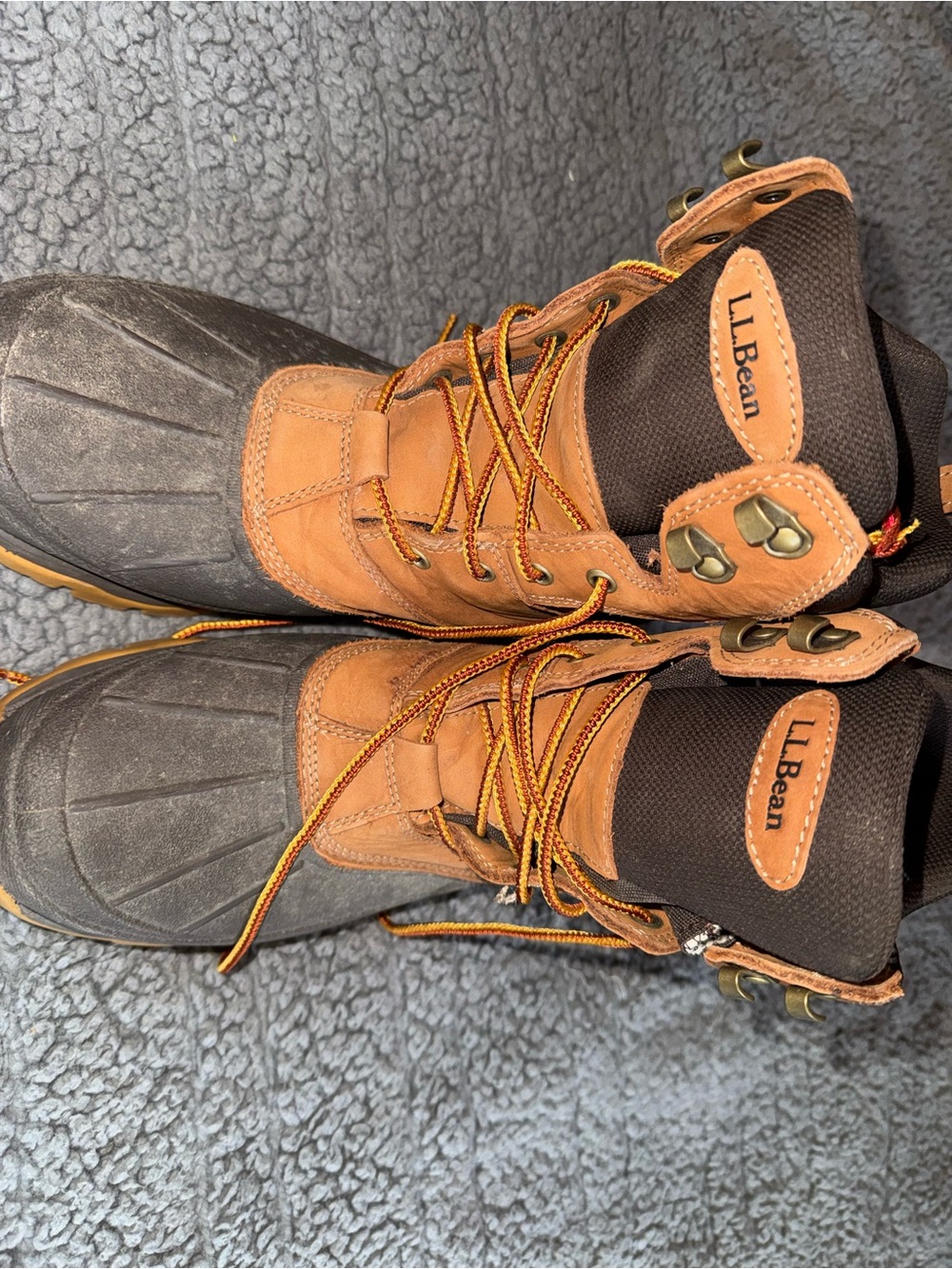 L.L. Bean Men's Brown and Black Waterproof Hiking Boots - Picture 5 of 5
